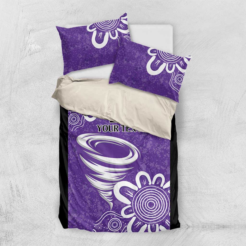 Hobart Hurricanes Custom Bedding Set Minimalism Aboriginal - Vibe Hoodie Shop