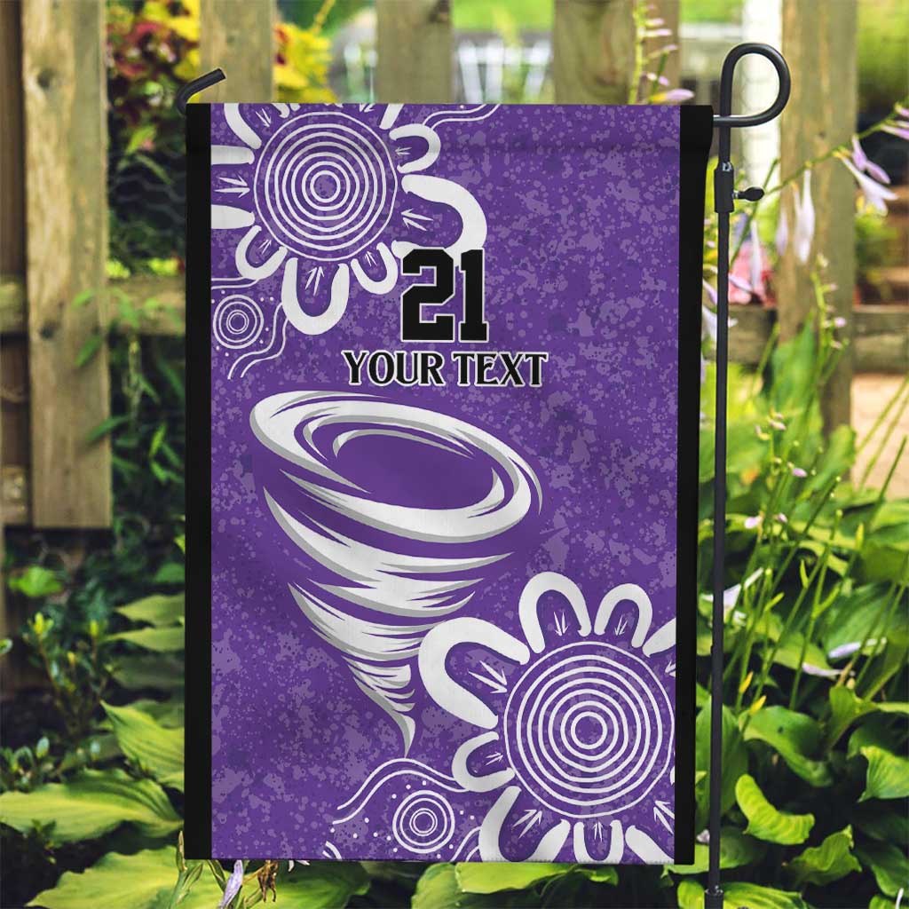 Hobart Hurricanes Custom Garden Flag Minimalism Aboriginal - Vibe Hoodie Shop