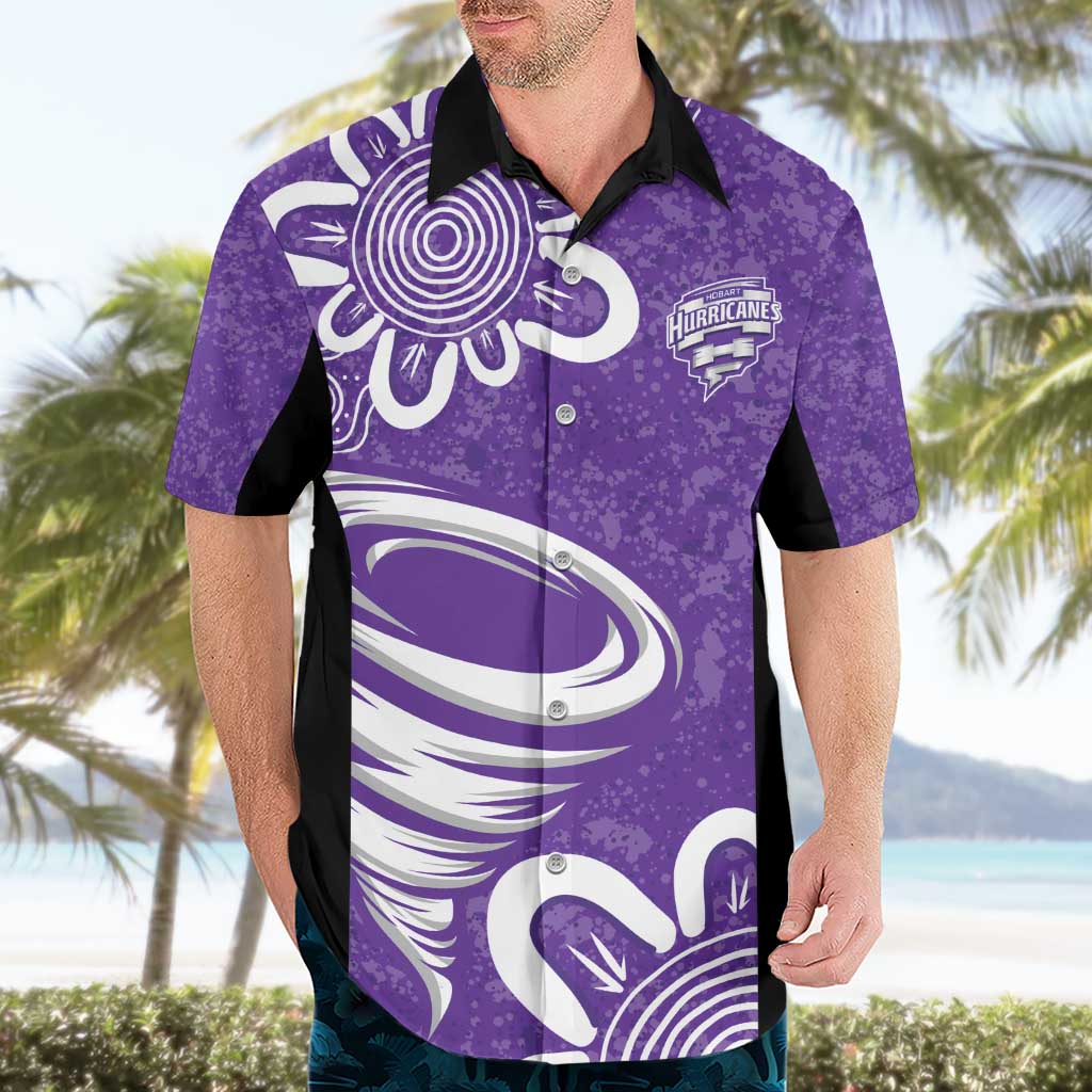 Hobart Hurricanes Custom Hawaiian Shirt Minimalism Aboriginal - Vibe Hoodie Shop