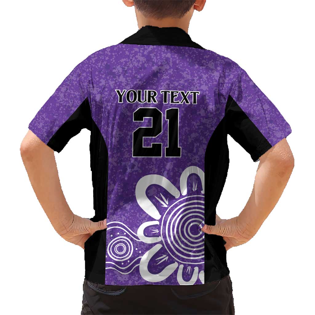 Hobart Hurricanes Custom Hawaiian Shirt Minimalism Aboriginal - Vibe Hoodie Shop