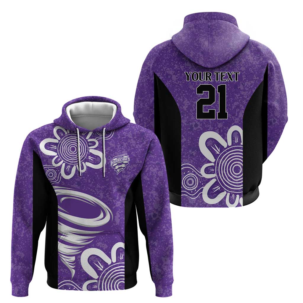 Hobart Hurricanes Custom Hoodie Minimalism Aboriginal LT9 - Vibe Hoodie Shop