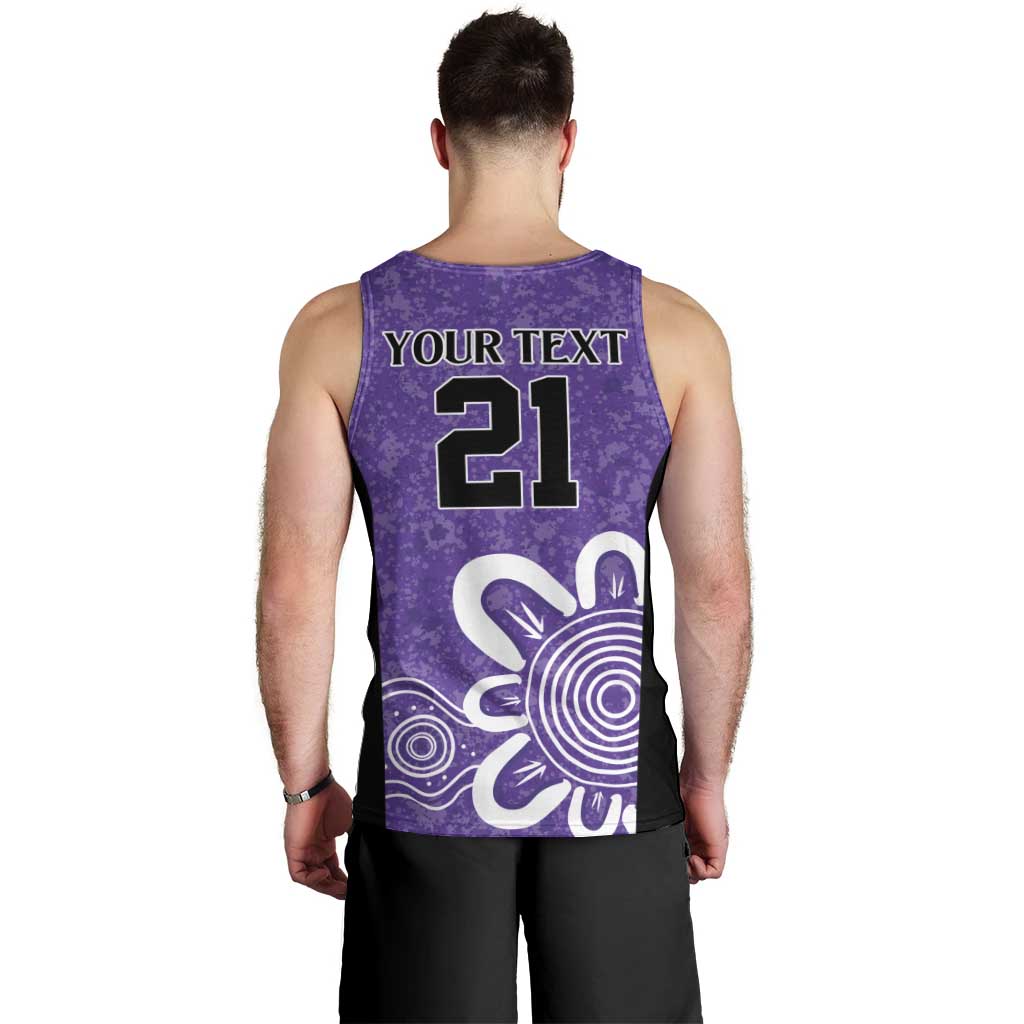 Hobart Hurricanes Custom Men Tank Top Minimalism Aboriginal - Vibe Hoodie Shop