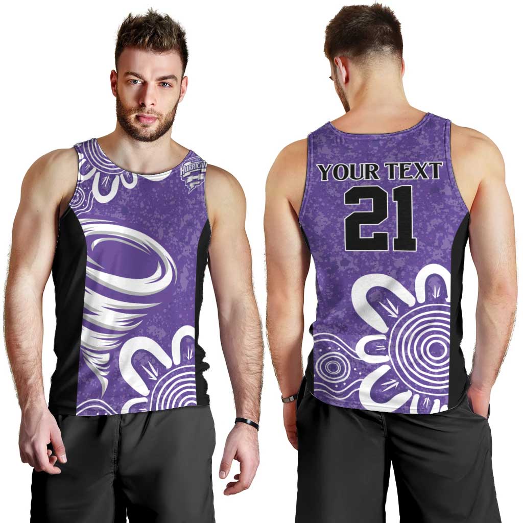 Hobart Hurricanes Custom Men Tank Top Minimalism Aboriginal - Vibe Hoodie Shop