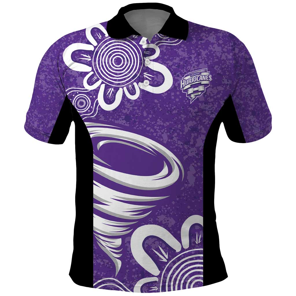 Hobart Hurricanes Custom Polo Shirt Minimalism Aboriginal LT9 - Vibe Hoodie Shop