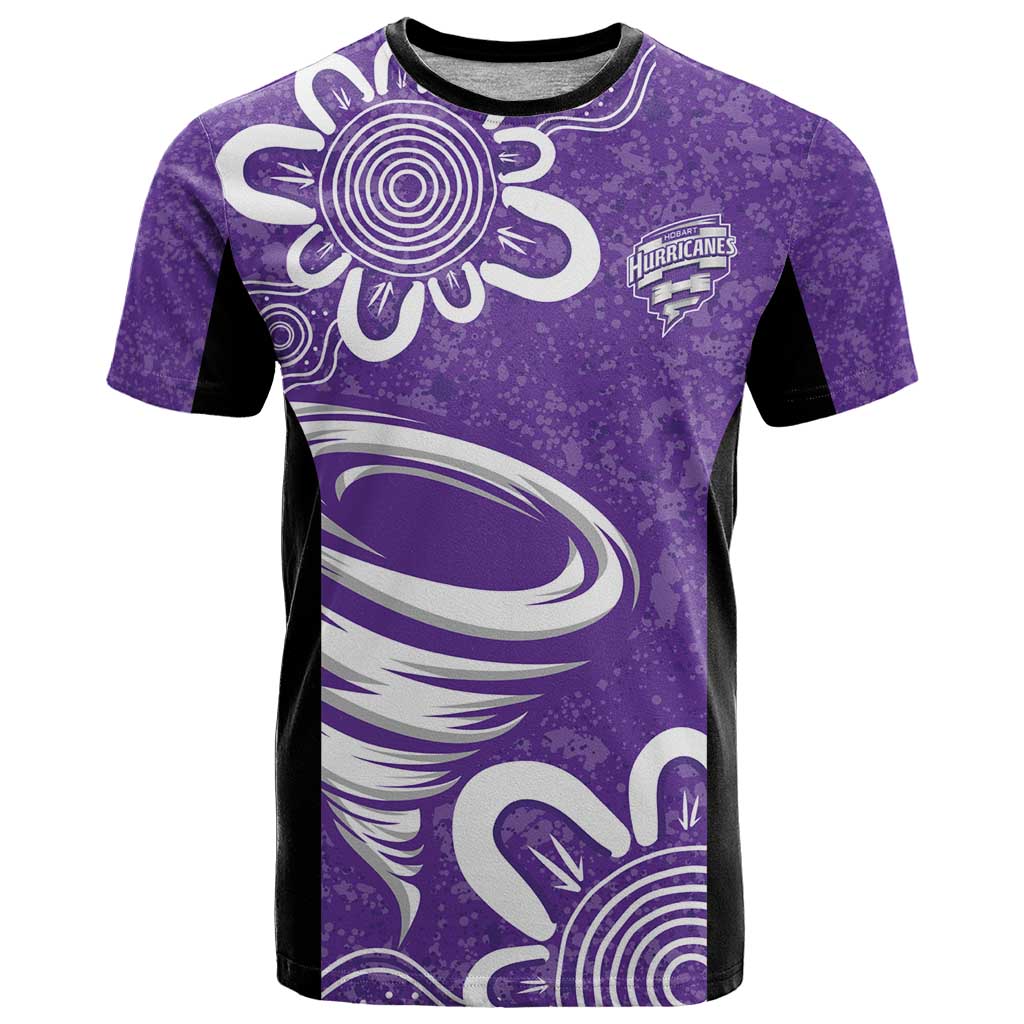 Hobart Hurricanes Custom T Shirt Minimalism Aboriginal LT9 - Vibe Hoodie Shop