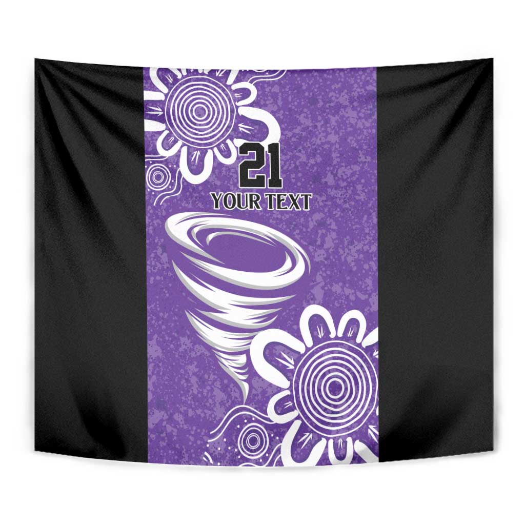 Hobart Hurricanes Custom Tapestry Minimalism Aboriginal - Vibe Hoodie Shop