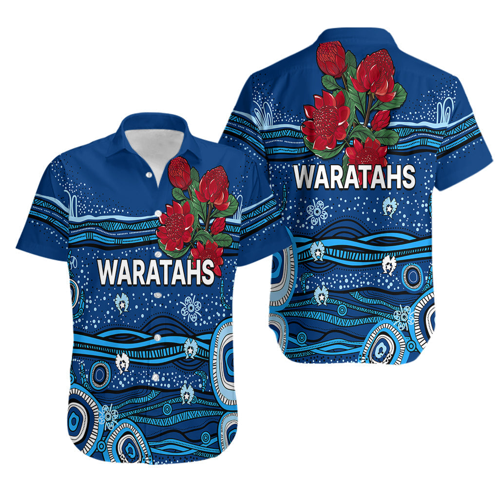 NSW Waratahs Rugby Hawaiian Shirt Aboriginal Indigenous - Vibe Hoodie Shop