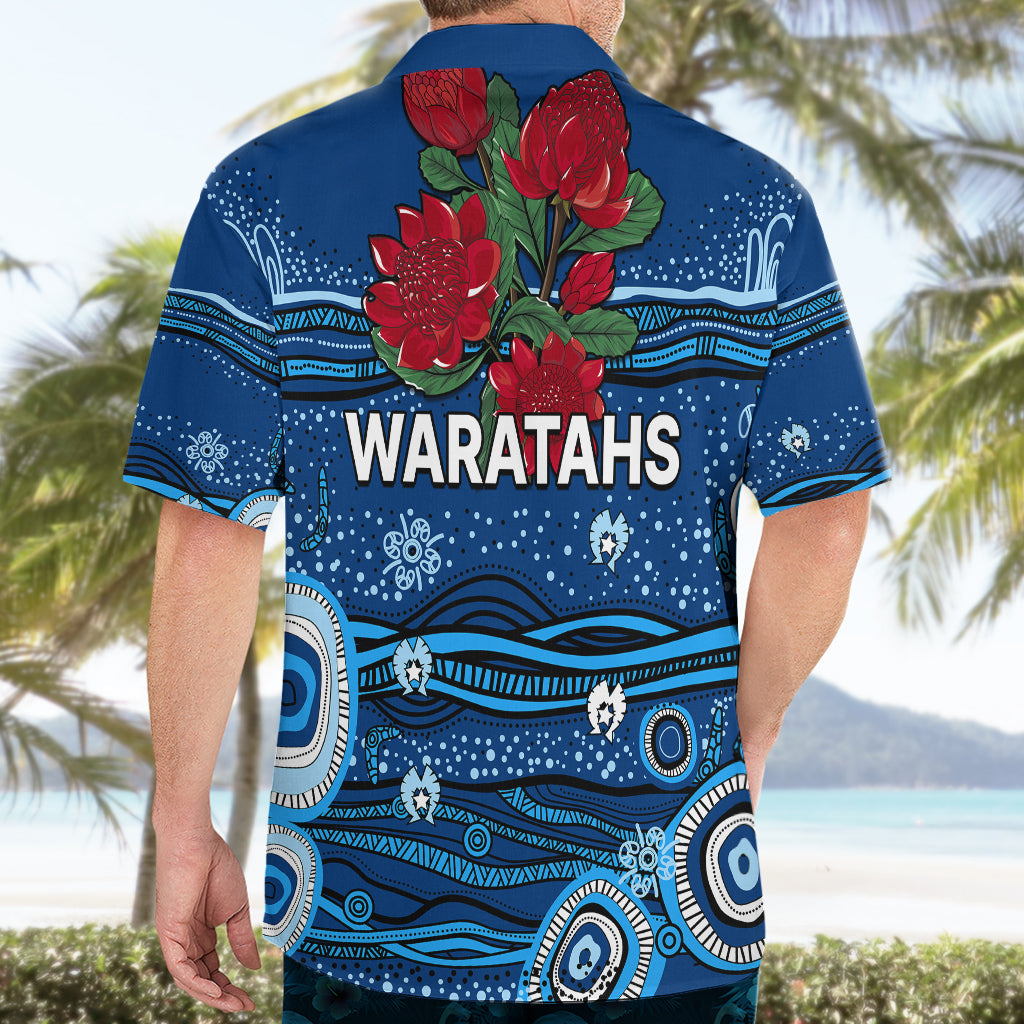 NSW Waratahs Rugby Hawaiian Shirt Aboriginal Indigenous - Vibe Hoodie Shop