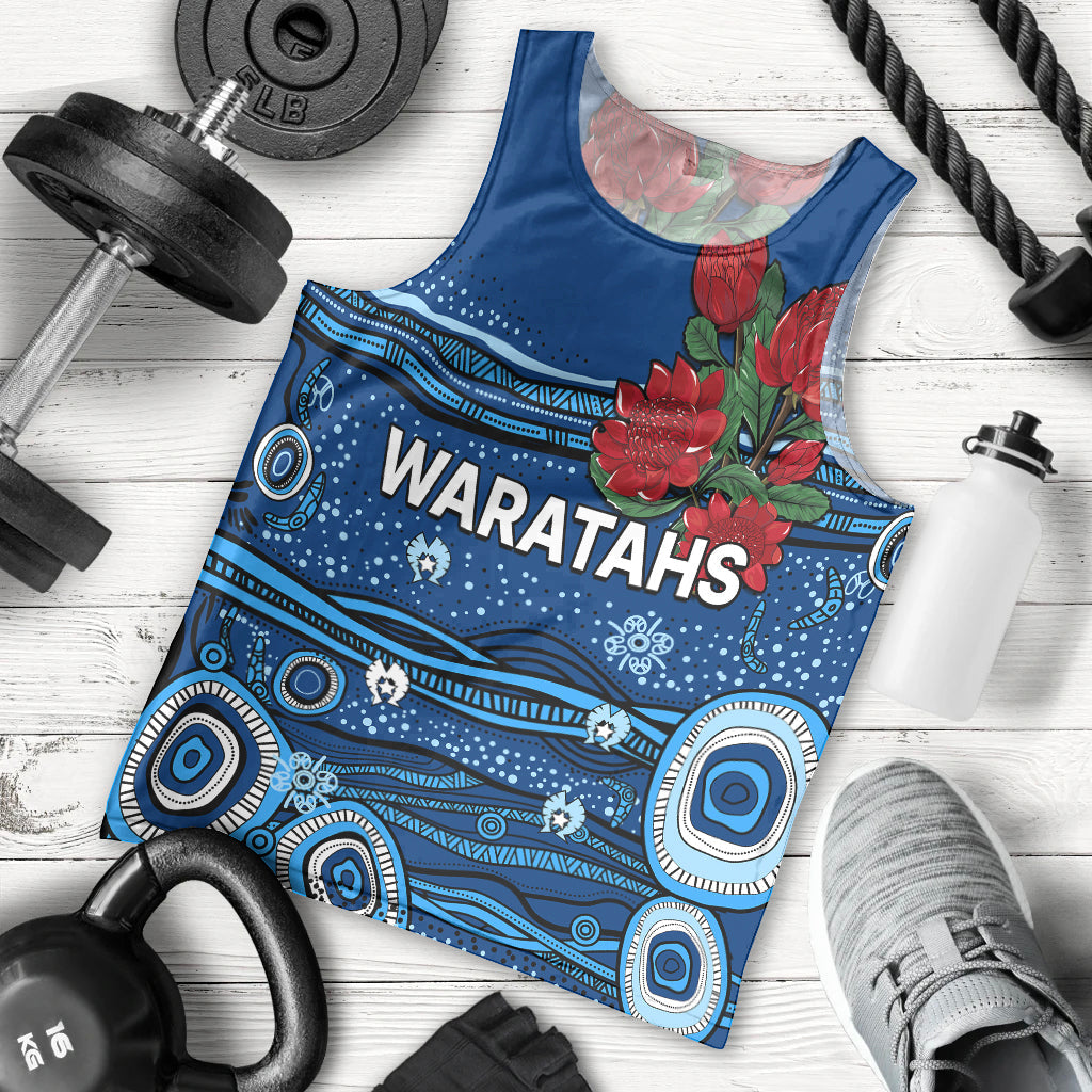 NSW Waratahs Rugby Men Tank Top Aboriginal Indigenous - Vibe Hoodie Shop
