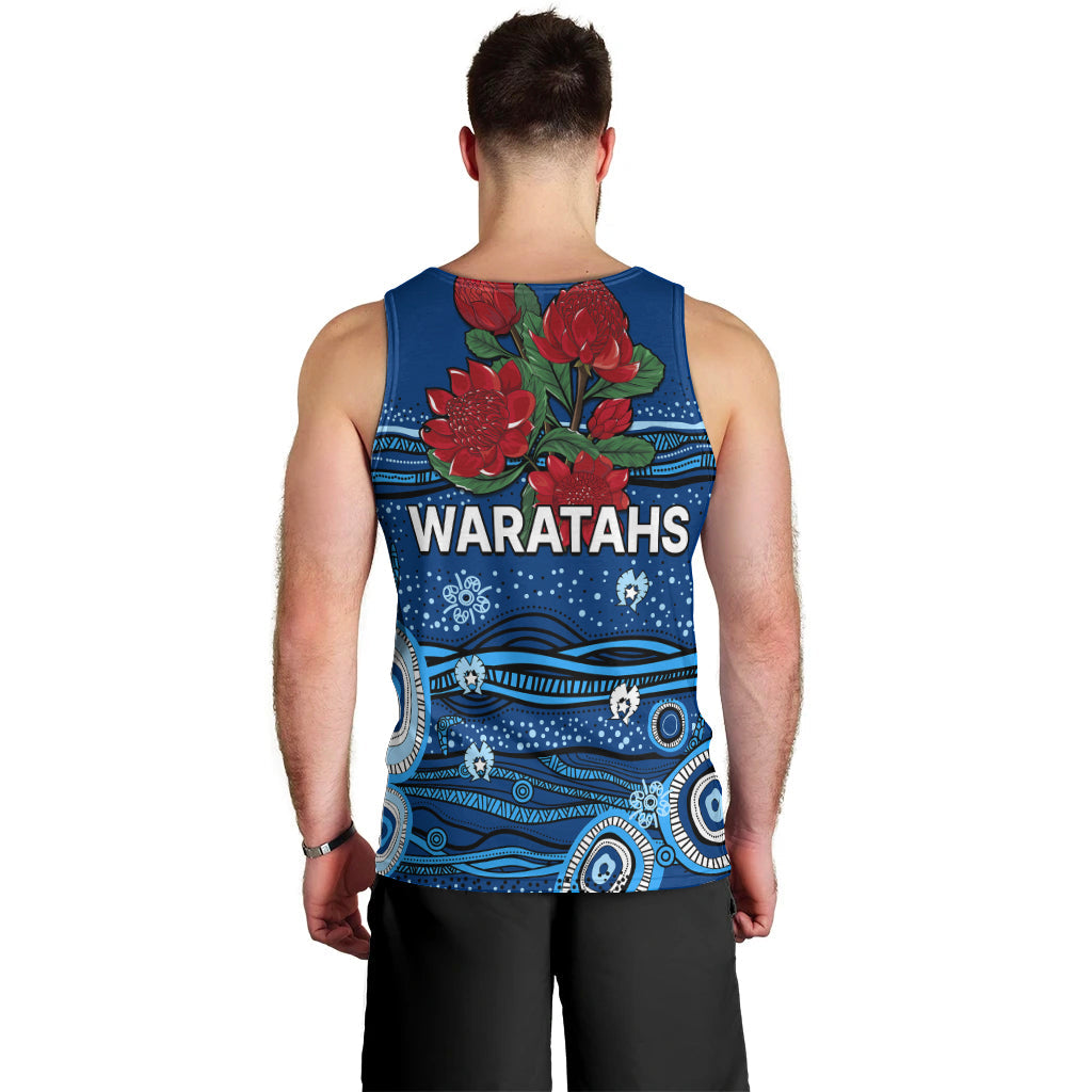 NSW Waratahs Rugby Men Tank Top Aboriginal Indigenous - Vibe Hoodie Shop