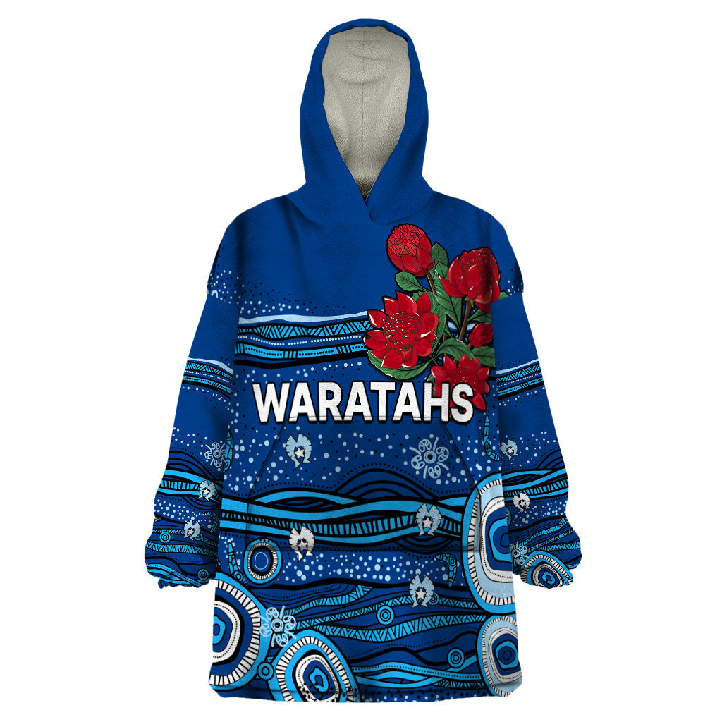 NSW Waratahs Rugby Wearable Blanket Hoodie Aboriginal Indigenous - Vibe Hoodie Shop