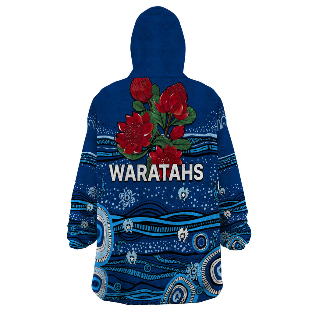 NSW Waratahs Rugby Wearable Blanket Hoodie Aboriginal Indigenous - Vibe Hoodie Shop