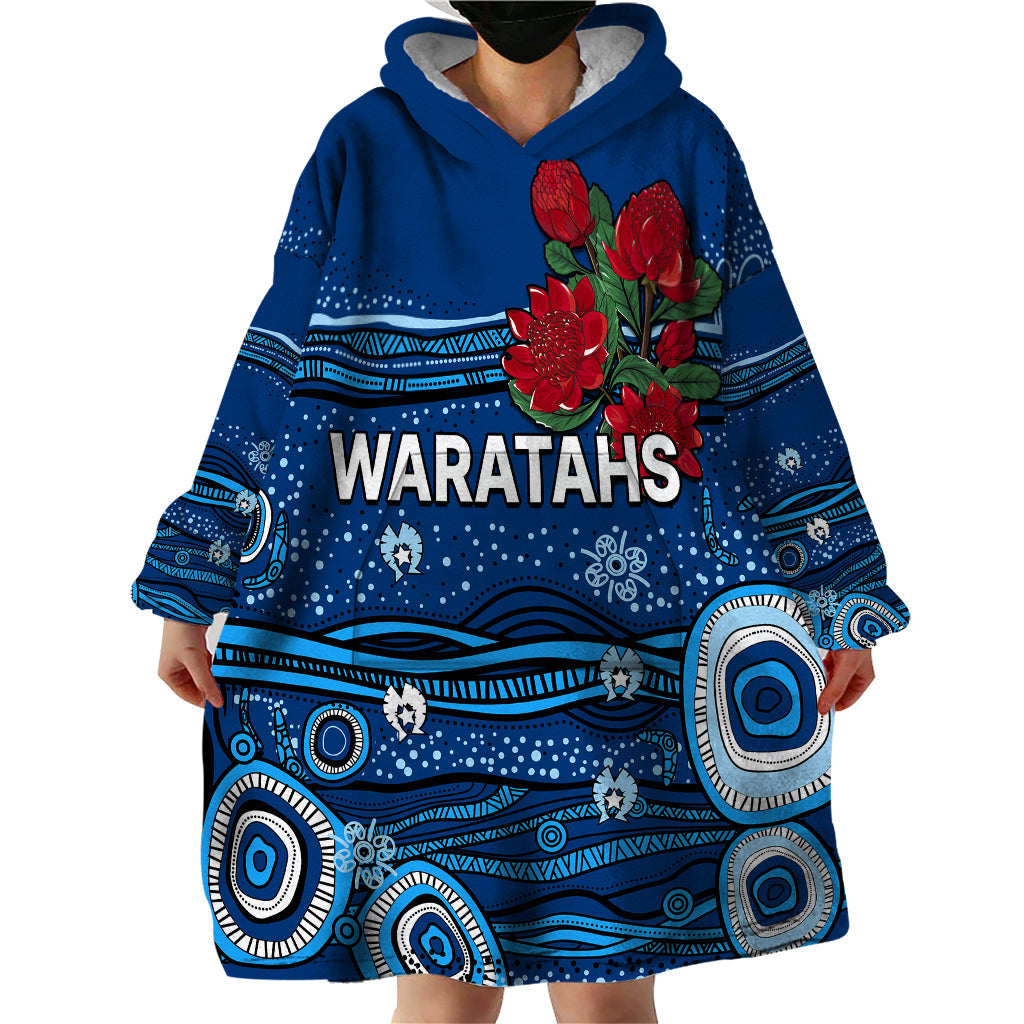 NSW Waratahs Rugby Wearable Blanket Hoodie Aboriginal Indigenous - Vibe Hoodie Shop