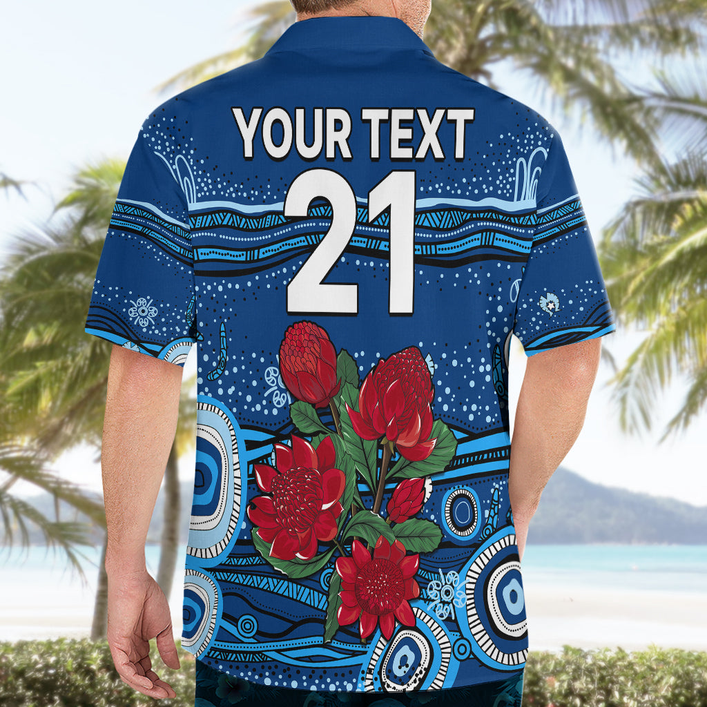 (Custom Text And Number) NSW Waratahs Rugby Hawaiian Shirt Aboriginal Indigenous - Vibe Hoodie Shop