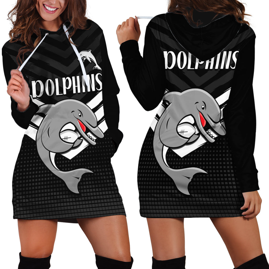 redcliffe-dolphins-rugby-hoodie-dress-simple-black-style