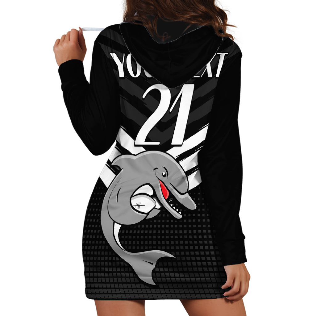 custom-text-and-number-redcliffe-dolphins-rugby-hoodie-dress-simple-black-style