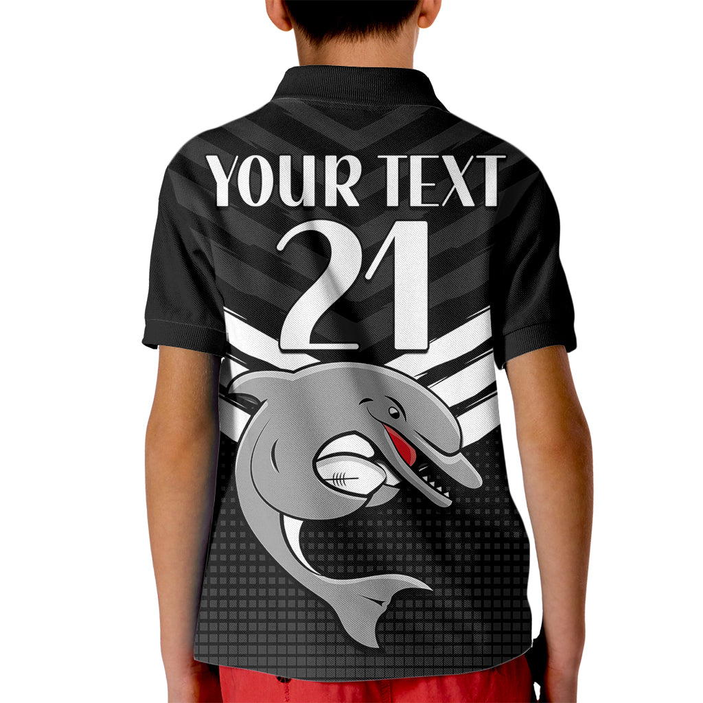 custom-text-and-number-redcliffe-dolphins-rugby-kid-polo-shirt-simple-black-style