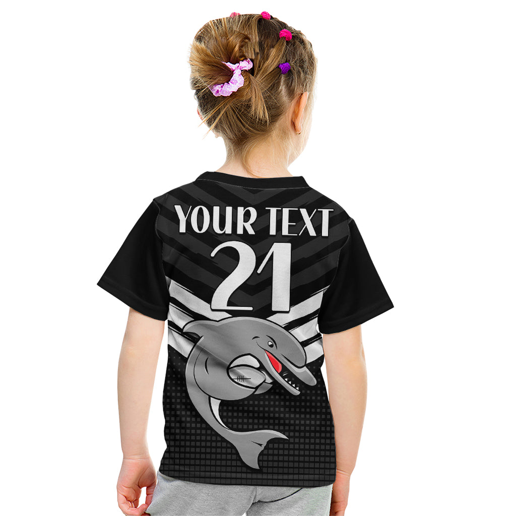 custom-text-and-number-redcliffe-dolphins-rugby-kid-t-shirt-simple-black-style