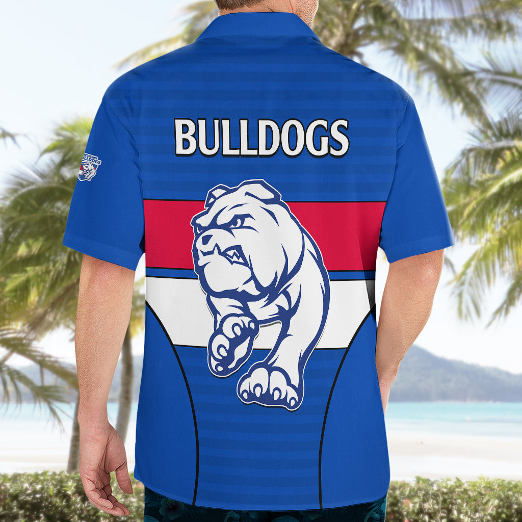 AFL Bulldogs Football Hawaiian Shirt Simple Style 2023 - Vibe Hoodie Shop