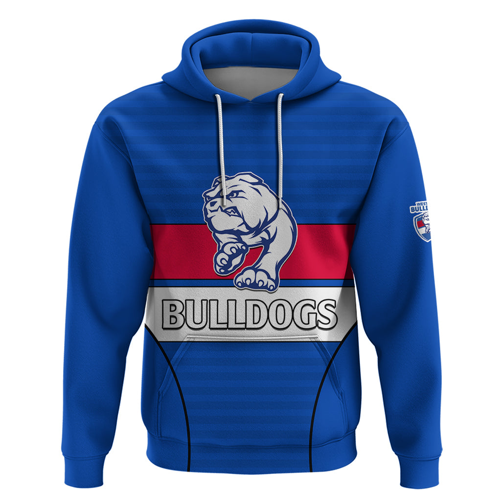 AFL Bulldogs Football Hoodie Simple Style 2023 LT9 - Vibe Hoodie Shop