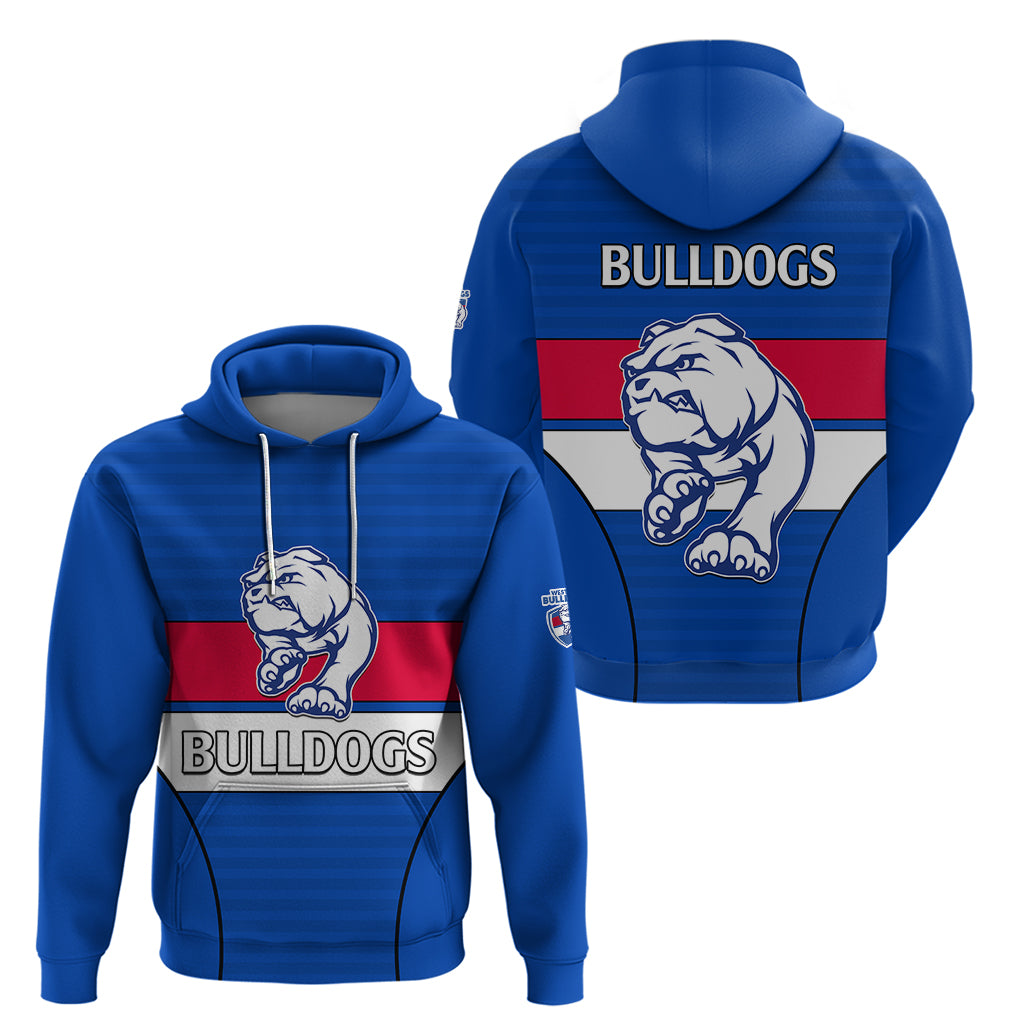 AFL Bulldogs Football Hoodie Simple Style 2023 LT9 - Vibe Hoodie Shop