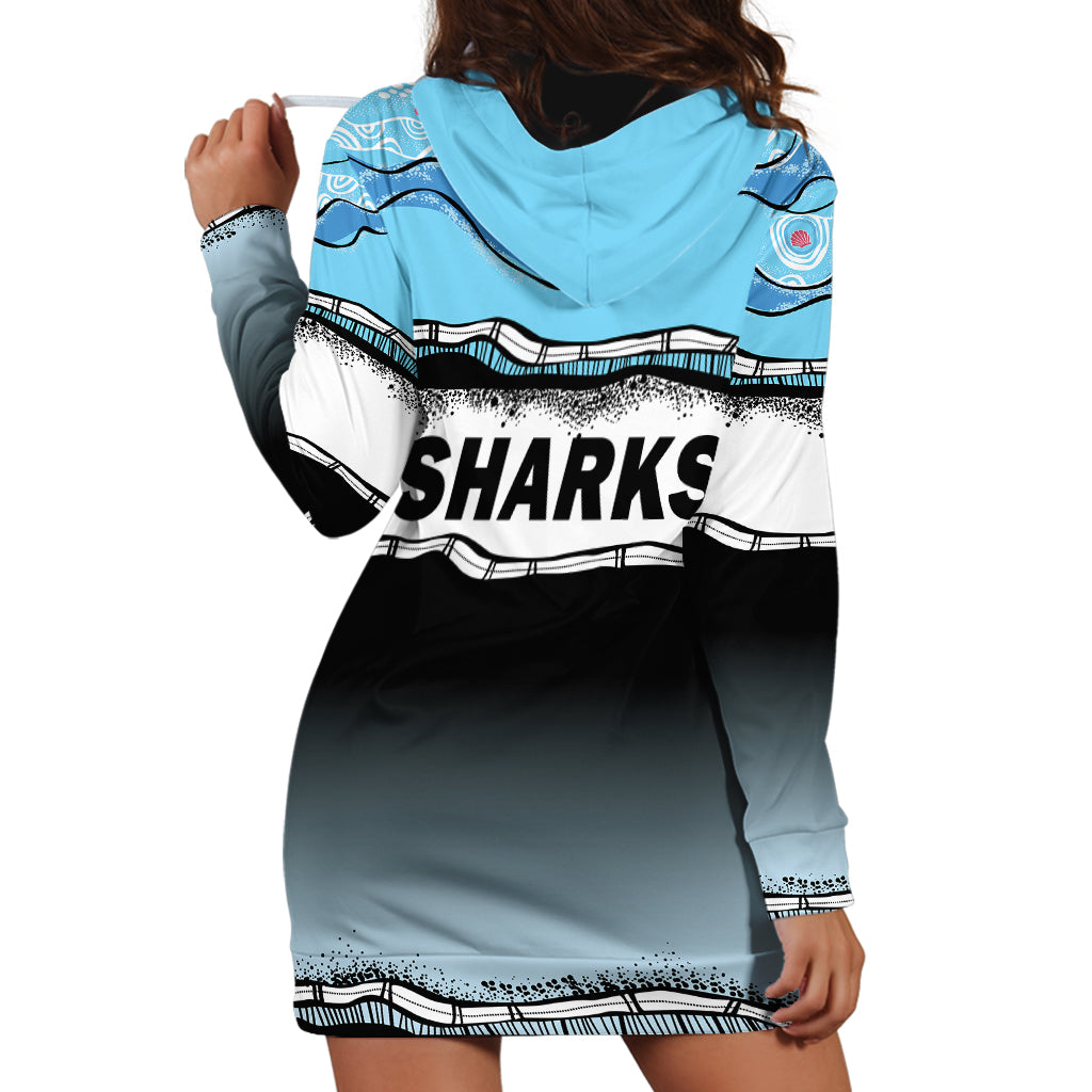 (Custom Text And Number) Cronulla-Sutherland Sharks Rugby Hoodie Dress Simple Style - Vibe Hoodie Shop