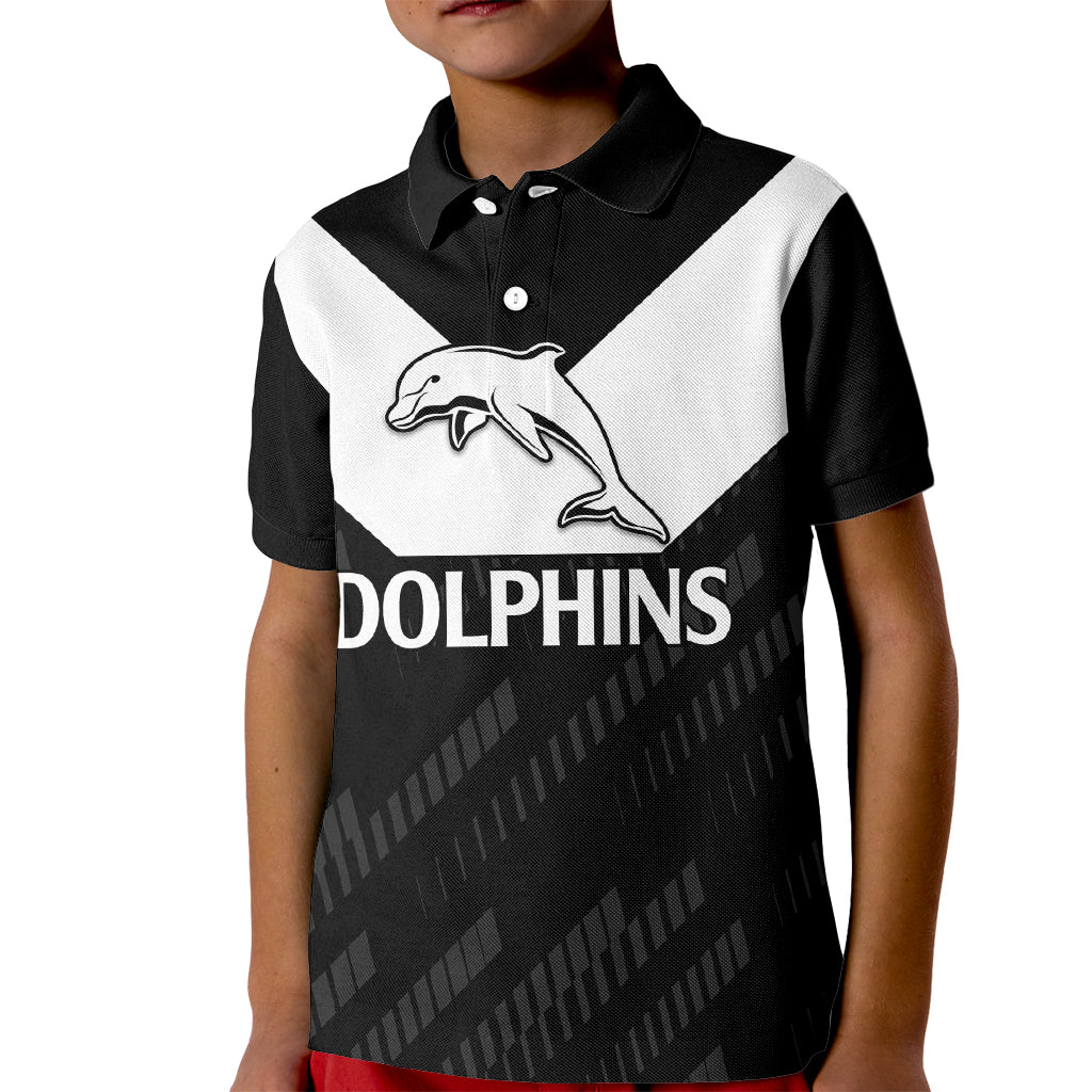 nrl-dolphins-rugby-kid-polo-shirt-simple-black-style-2023