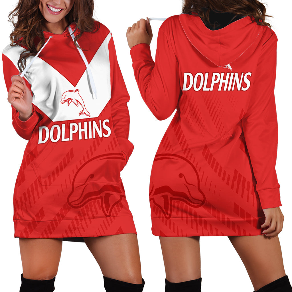 nrl-dolphins-rugby-hoodie-dress-simple-red-style-2023