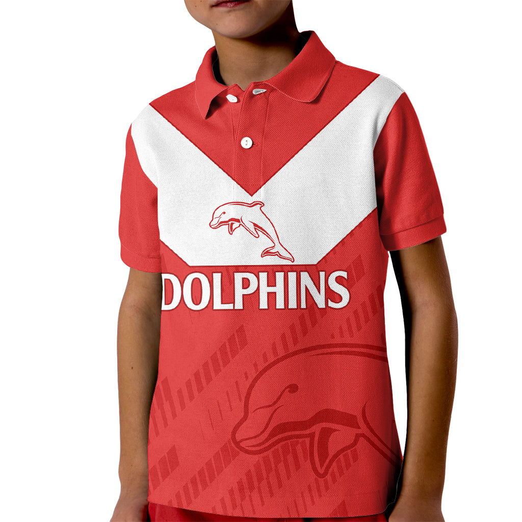 nrl-dolphins-rugby-kid-polo-shirt-simple-red-style-2023