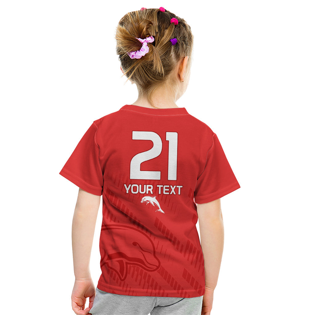 custom-text-and-number-nrl-dolphins-rugby-kid-t-shirt-simple-red-style-2023