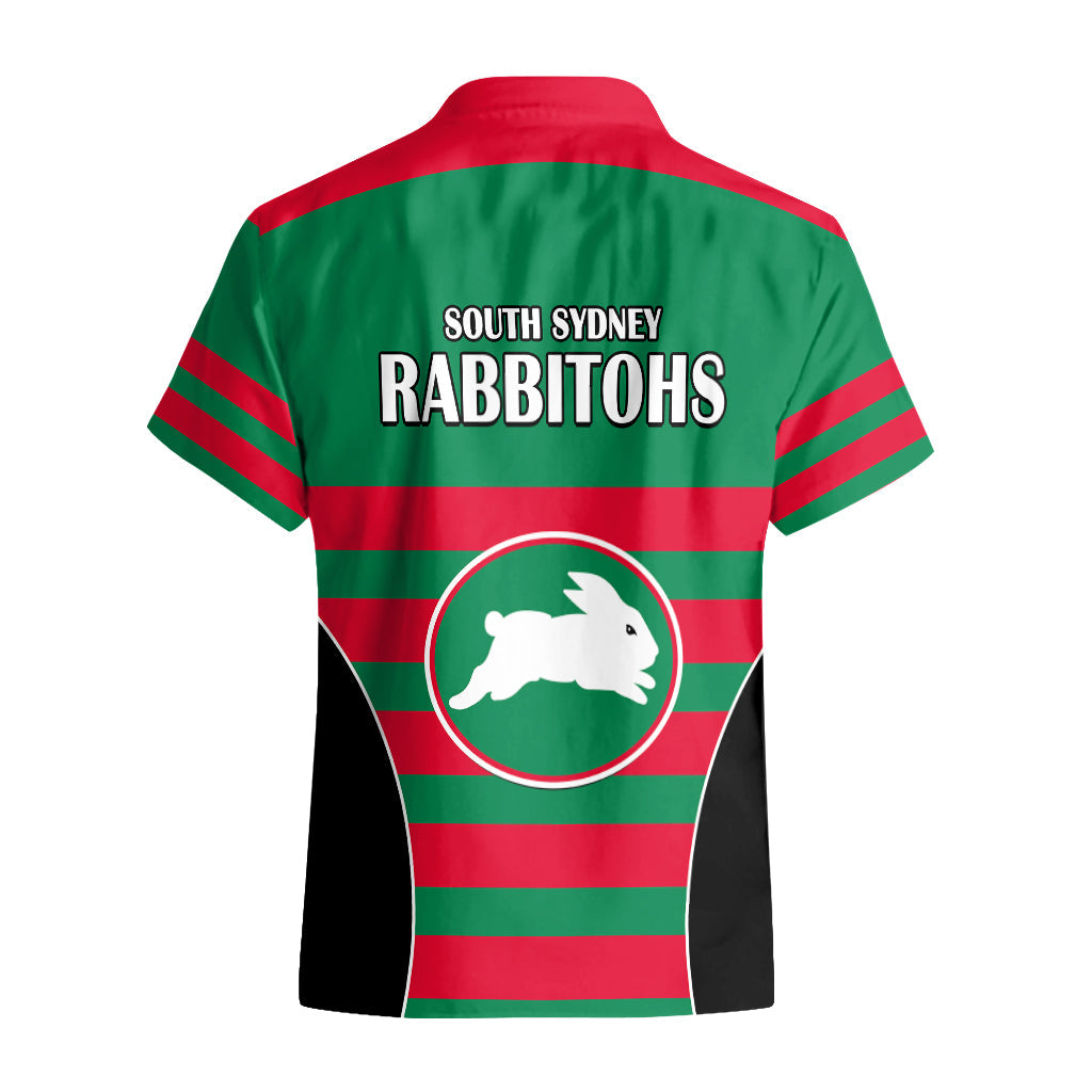 NRL Rabbitohs Rugby Hawaiian Shirt Simple Style 2023 - Vibe Hoodie Shop