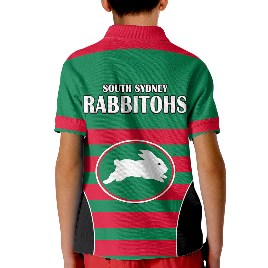 NRL Rabbitohs Rugby Kid Polo Shirt Simple Style 2023 - Vibe Hoodie Shop