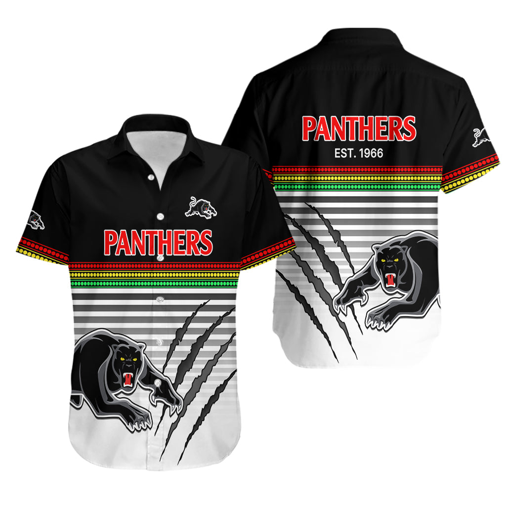 Penrith Panthers Rugby Hawaiian Shirt Authentic Permiers Black Version 2023 - Vibe Hoodie Shop