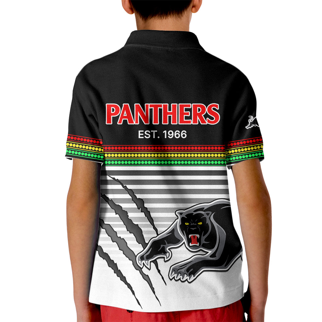 Penrith Panthers Rugby Kid Polo Shirt Authentic Permiers Black Version 2023 - Vibe Hoodie Shop