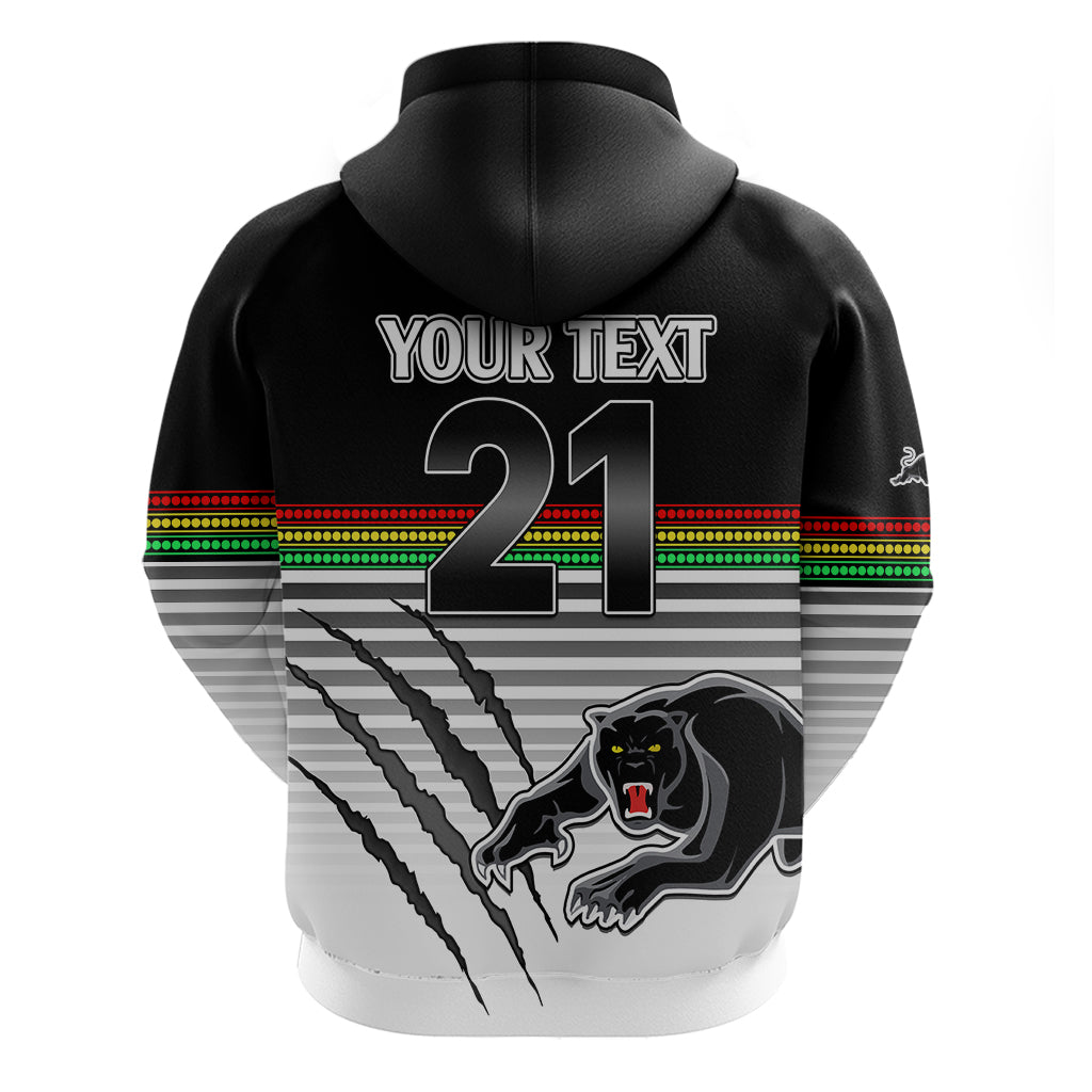 (Custom Text And Number) Penrith Panthers Rugby Hoodie Authentic Permiers Black Version 2023 LT9 - Vibe Hoodie Shop