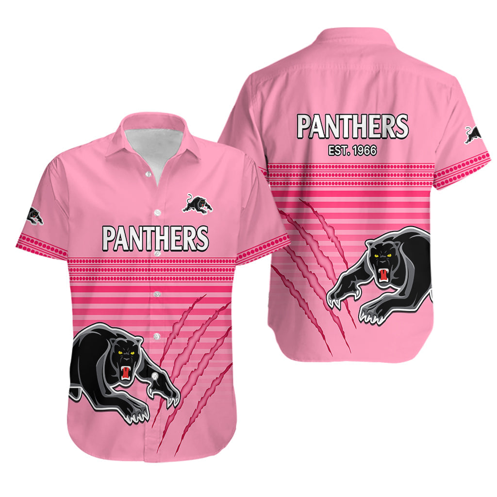 Penrith Panthers Rugby Hawaiian Shirt Authentic Permiers Pink Version 2023 - Vibe Hoodie Shop