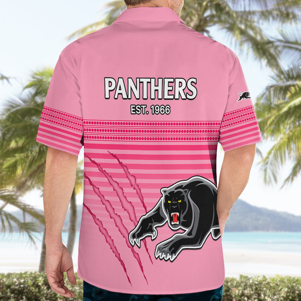 Penrith Panthers Rugby Hawaiian Shirt Authentic Permiers Pink Version 2023 - Vibe Hoodie Shop