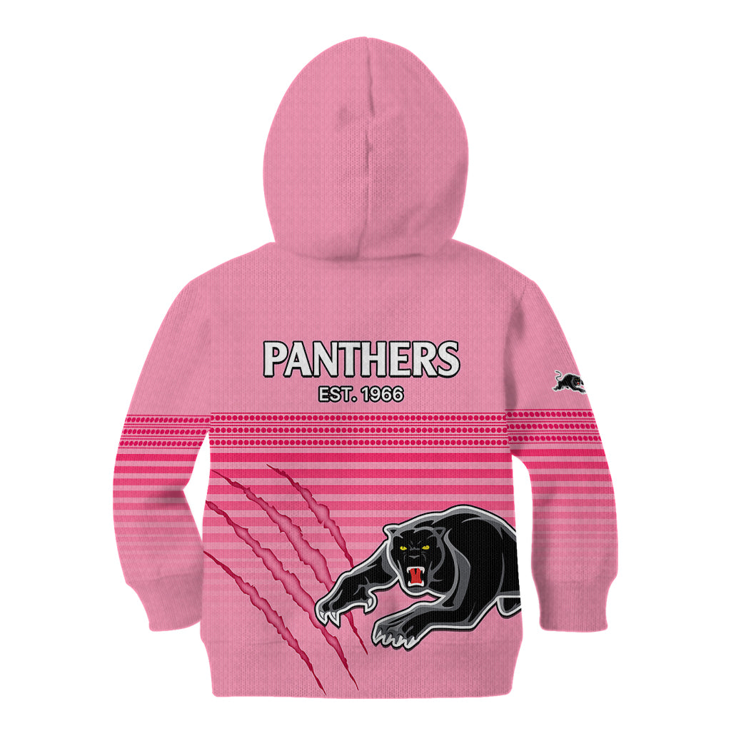 Penrith Panthers Rugby Kid Hoodie Authentic Permiers Pink Version 2023 - Vibe Hoodie Shop