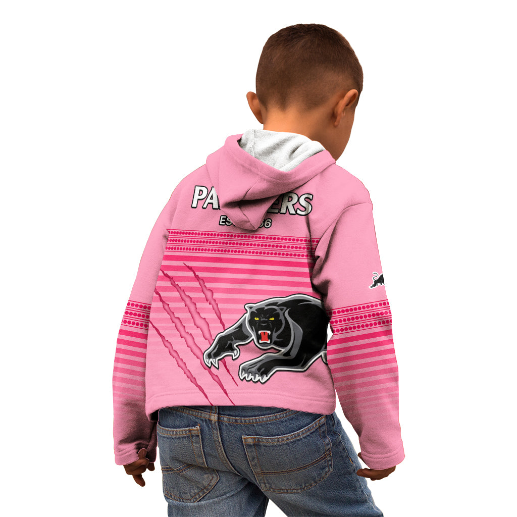 Penrith Panthers Rugby Kid Hoodie Authentic Permiers Pink Version 2023 - Vibe Hoodie Shop