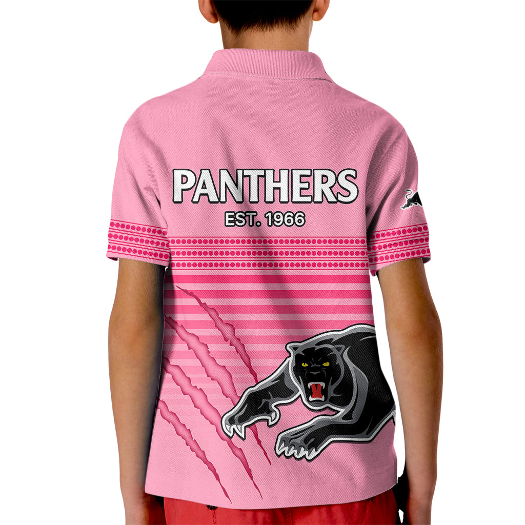 Penrith Panthers Rugby Kid Polo Shirt Authentic Permiers Pink Version 2023 - Vibe Hoodie Shop