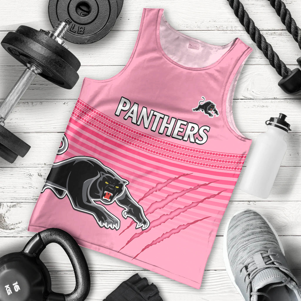 Penrith Panthers Rugby Men Tank Top Authentic Permiers Pink Version 2023 - Vibe Hoodie Shop