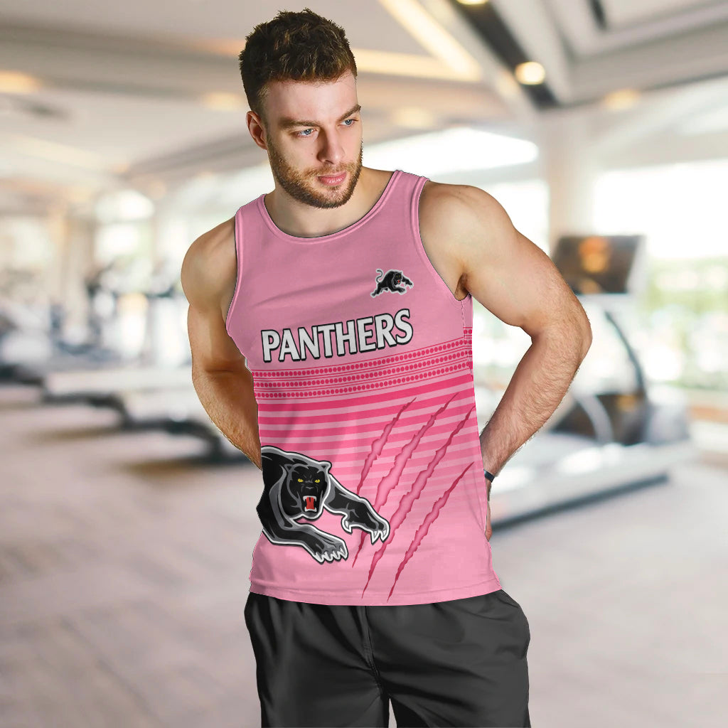 Penrith Panthers Rugby Men Tank Top Authentic Permiers Pink Version 2023 - Vibe Hoodie Shop