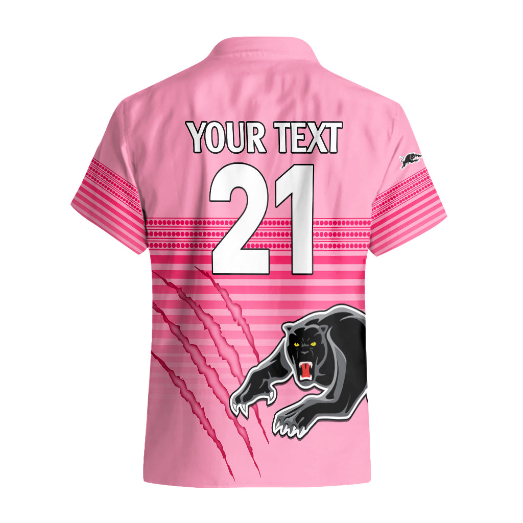 (Custom Text And Number) Penrith Panthers Rugby Hawaiian Shirt Authentic Permiers Pink Version 2023 - Vibe Hoodie Shop