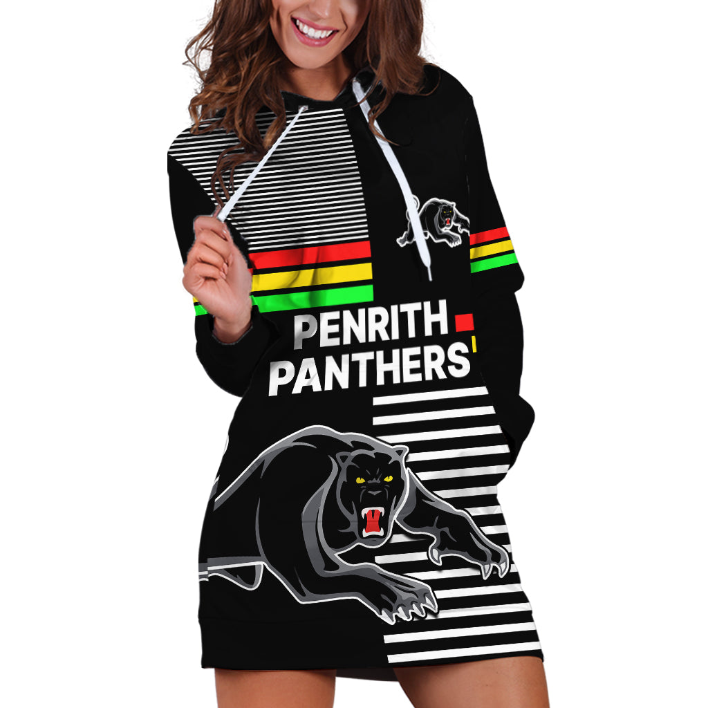 Penrith Panthers Rugby Hoodie Dress Proud The Panthers Comeback - Vibe Hoodie Shop