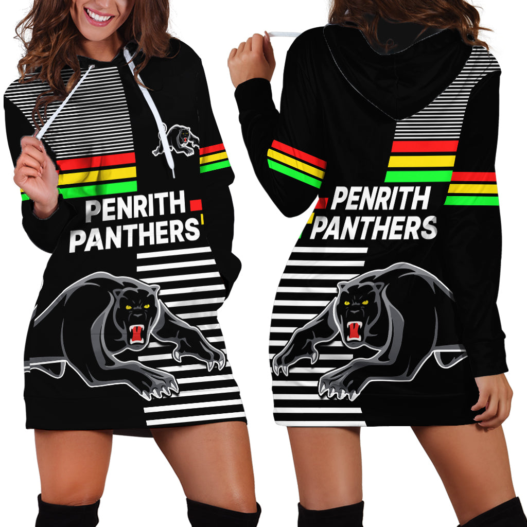 Penrith Panthers Rugby Hoodie Dress Proud The Panthers Comeback - Vibe Hoodie Shop