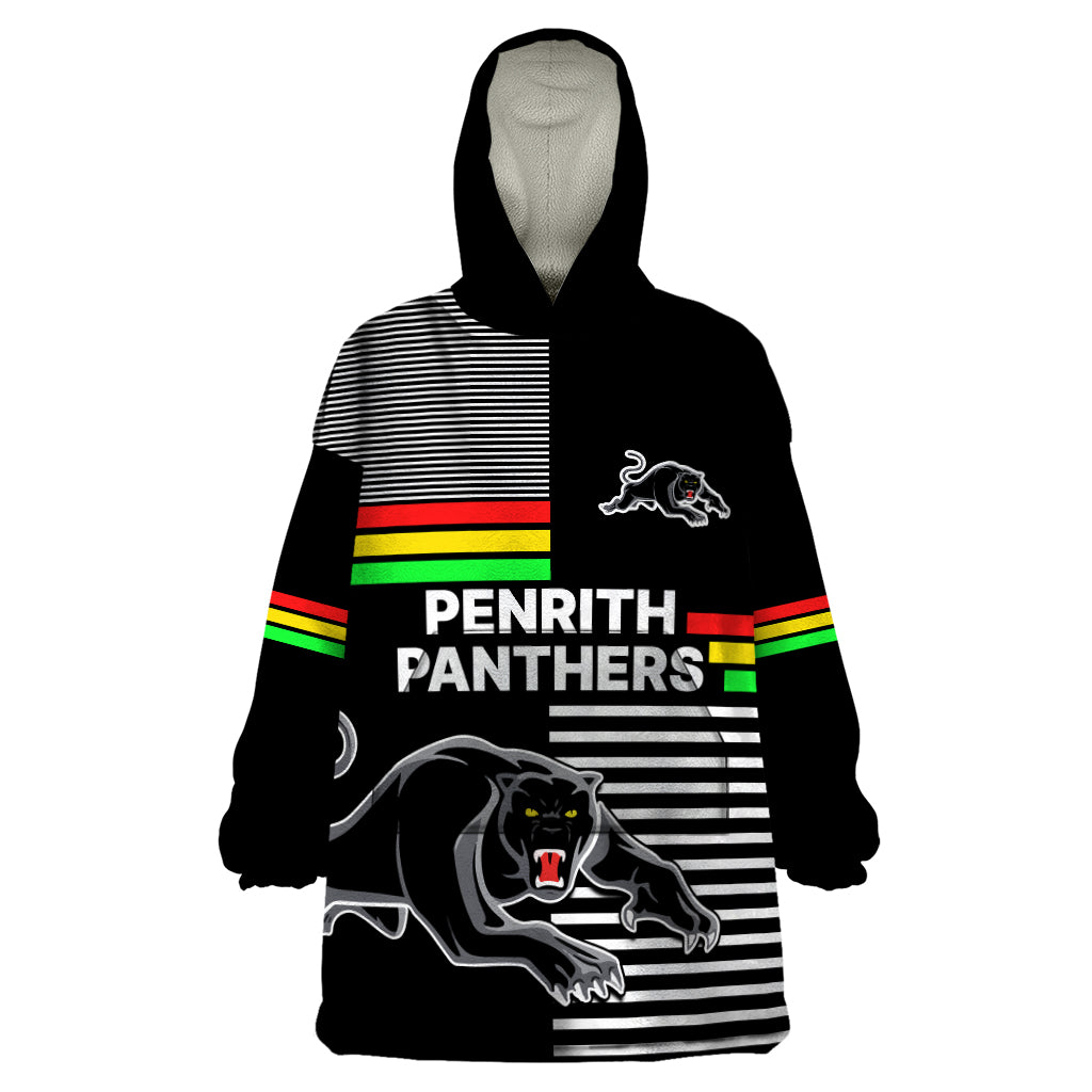 Penrith Panthers Rugby Wearable Blanket Hoodie Proud The Panthers Comeback - Vibe Hoodie Shop