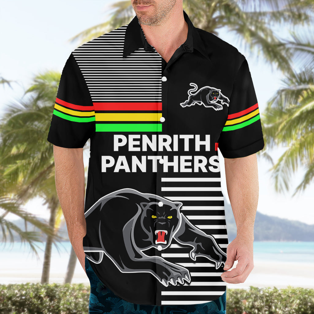 (Custom Text And Number) Penrith Panthers Rugby Hawaiian Shirt Proud The Panthers Comeback - Vibe Hoodie Shop