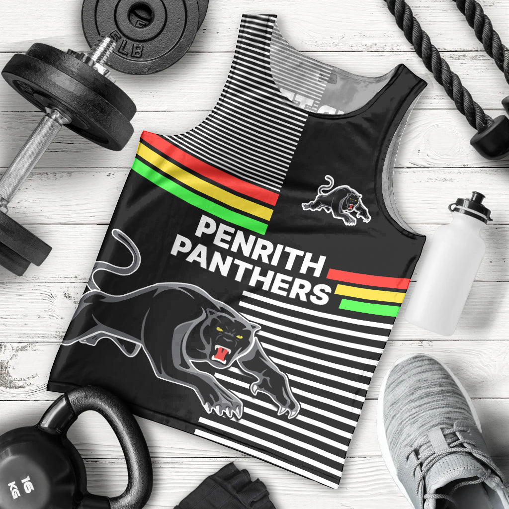 (Custom Text And Number) Penrith Panthers Rugby Men Tank Top Proud The Panthers Comeback - Vibe Hoodie Shop