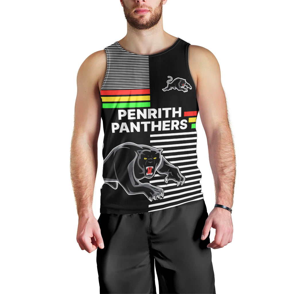 (Custom Text And Number) Penrith Panthers Rugby Men Tank Top Proud The Panthers Comeback - Vibe Hoodie Shop