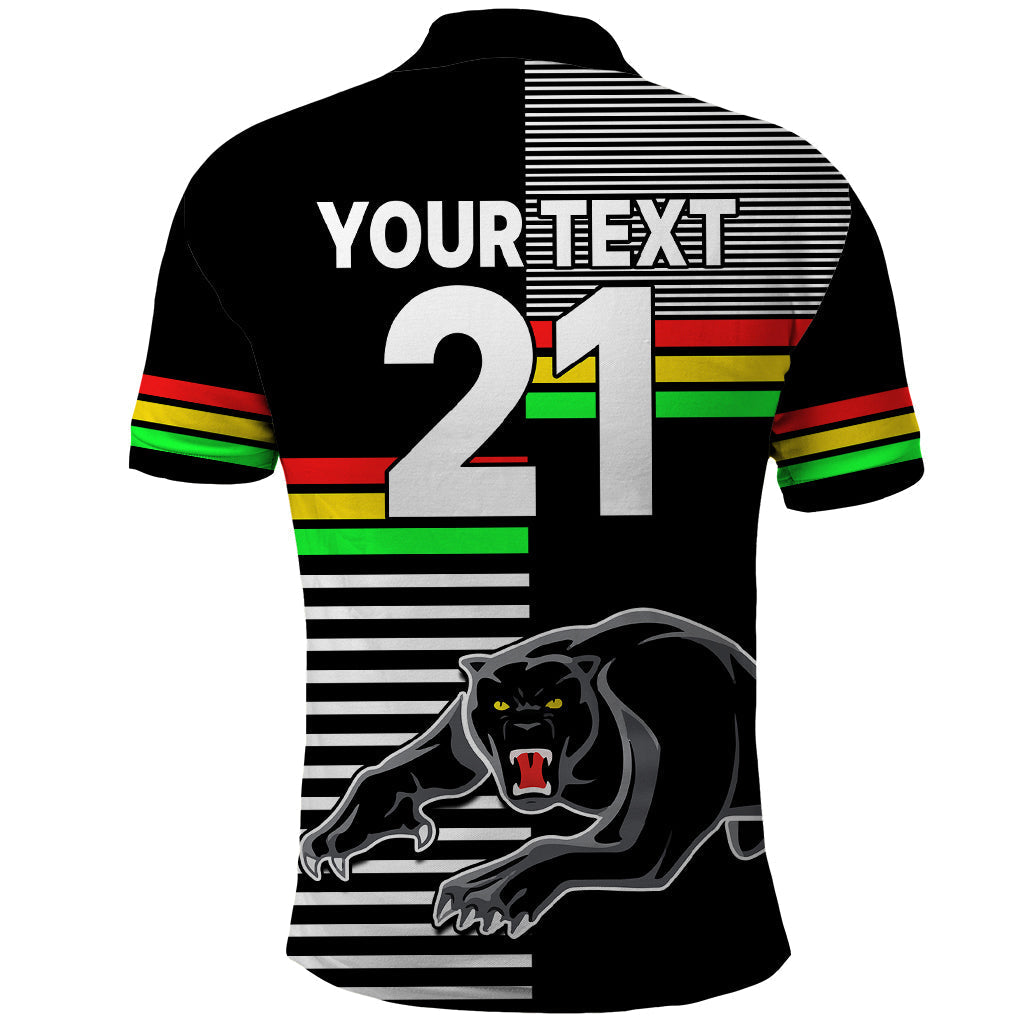 (Custom Text And Number) Penrith Panthers Rugby Polo Shirt Proud The Panthers Comeback LT9 - Vibe Hoodie Shop